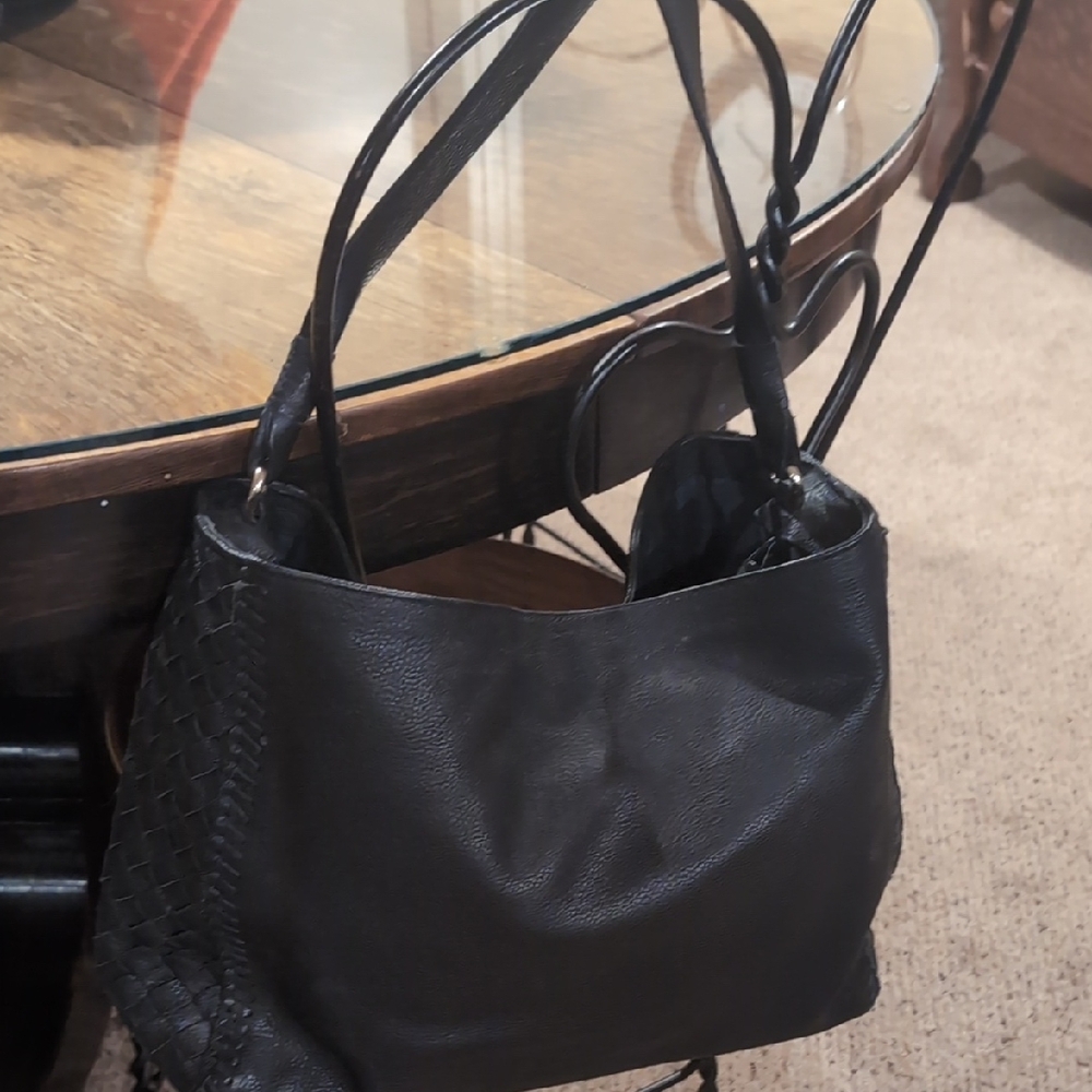 Cole Haan Black Leather Shoulder Bag
